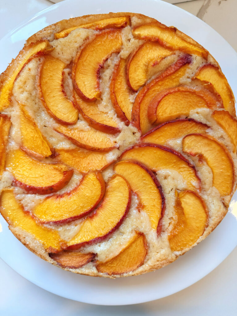 summer peach cake