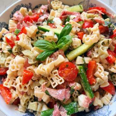 mahjong pasta salad