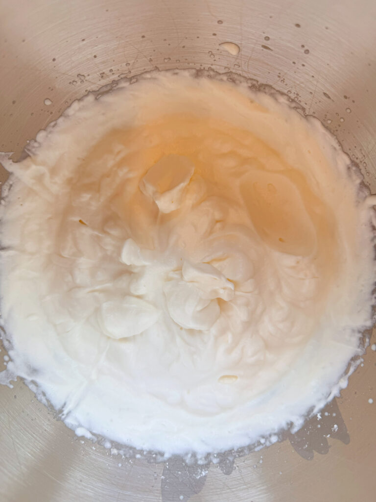 lightly whipped cream