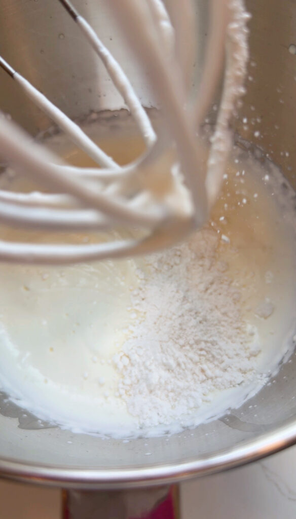 lightly whipped cream