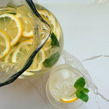 elderflower and mint lemonade